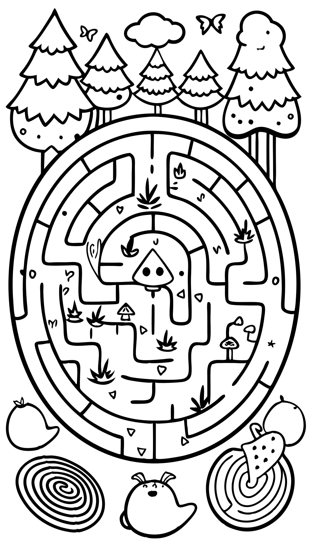 coloriage de labyrinthe